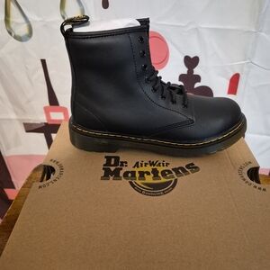 Dr. Martens Black Smooth Leather Boots